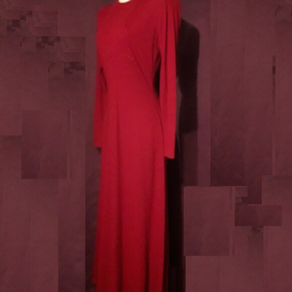 Vintage 90s Ann Taylor Full Length Maxi 100% Merino Wool Long Sweater Dress XS/S - Picture 9 of 11